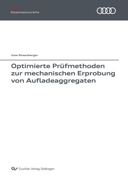 Produktbild: Optimierte Pr&uuml;fmethoden zur mechanischen Erprobung von Aufladeaggregaten