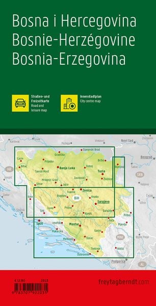 Produktbild: freytag & berndt Stra&szlig;enkarte Bosnien-Herzegowina 1:200.000