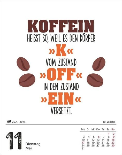 Produktbild: Lange Rede kurzer Gin Tagesabrei&szlig;kalender 2027 - Der Spr&uuml;che-Kalender