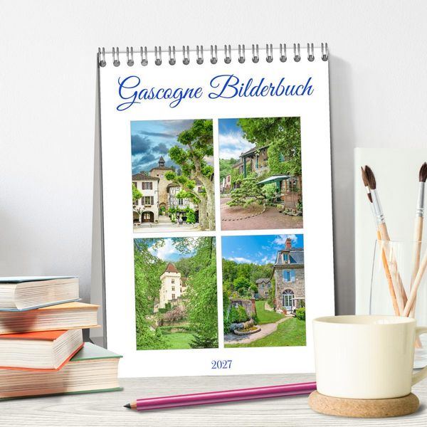 Produktbild: Gascogne Bilderbuch (Tischkalender 2027 DIN A5 hoch), CALVENDO Monatskalender