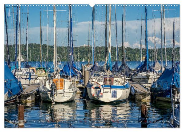 Produktbild: F&uuml;nf-Seen-Land (hochwertiger Premium Wandkalender 2026 DIN A2 quer), Kunstdruck in Hochglanz
