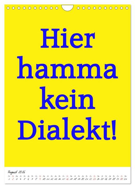 Produktbild: Spr&uuml;che aus&acute;m Pott (Wandkalender 2026 DIN A4 hoch), CALVENDO Monatskalender
