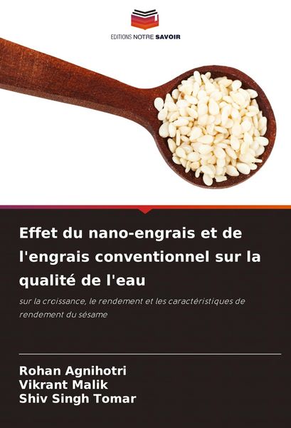 Produktbild: Effet du nano-engrais et de l'engrais conventionnel sur la qualit&eacute; de l'eau