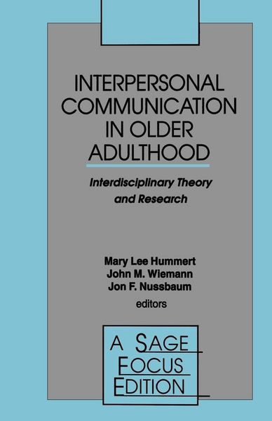 Produktbild: Interpersonal Communication in Older Adulthood
