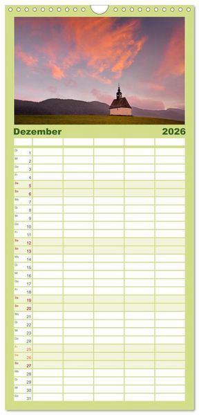 Produktbild: Familienplaner 2026 - Die Steirische Krakau mit 5 Spalten (Wandkalender, 21 x 45 cm) CALVENDO