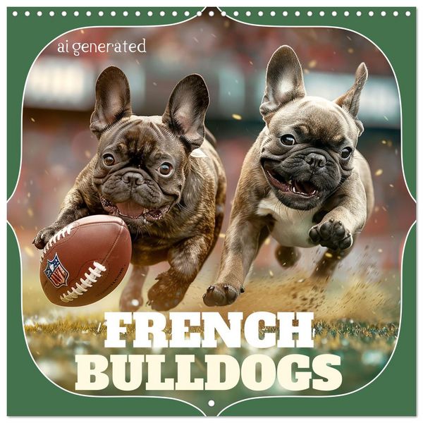 French Bulldogs (Wall Calendar 2026 12 × 12 Inch) CALVENDO 12 Month Wall Calendar