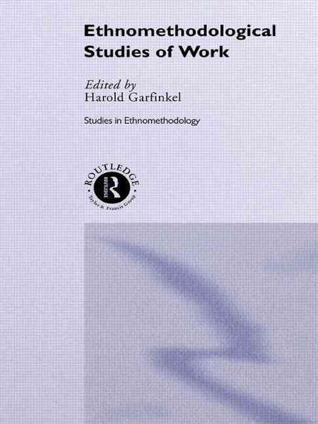 Produktbild: Ethnomethodological Studies of Work