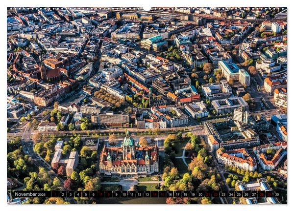 Produktbild: Hannover - Luftige Einblicke (Wandkalender 2026 DIN A2 quer), CALVENDO Monatskalender