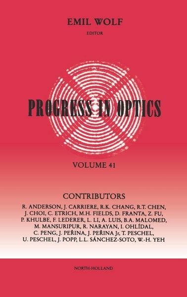 Produktbild: Progress in Optics Volume 41