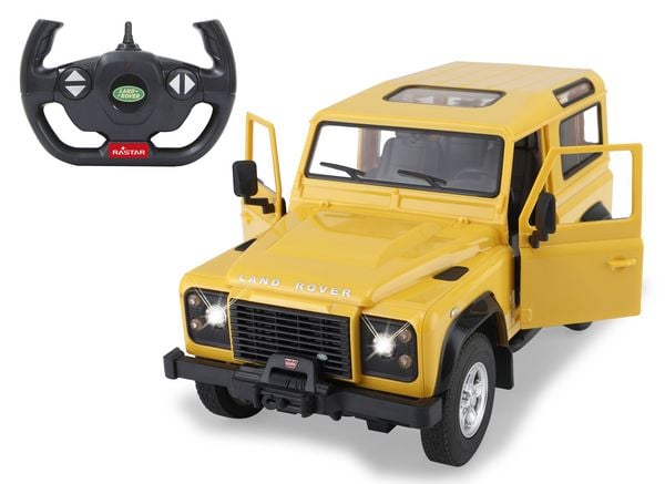 Land Rover Defender 1:14 gelb 2,4GHz Tür manuell