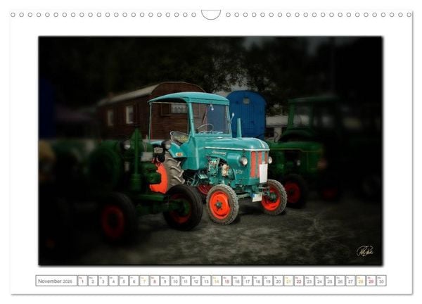 Produktbild: Oldtimer - Trecker Liebe (Wandkalender 2026 DIN A3 quer), CALVENDO Monatskalender