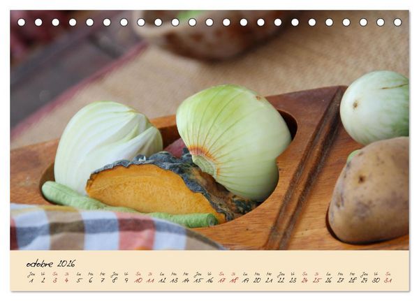 Produktbild: La cuisine Tha&iuml; (Calendrier de bureau 2026 DIN A5 vertical), CALVENDO calendrier mensuel