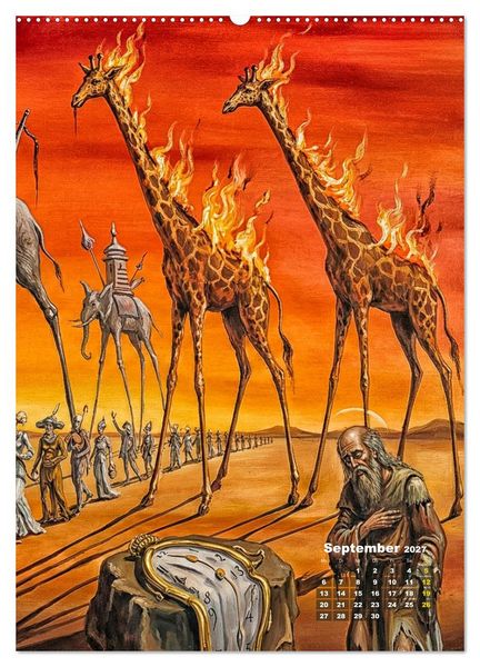 Produktbild: Dali und Magritte: zwei surreale Wirklichkeiten (hochwertiger Premium Wandkalender 2027 DIN A2 hoch), Kunstdruck in Hochglanz