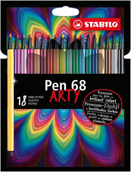 STABILO Filzstifte Pen 68 ARTY 18er Set