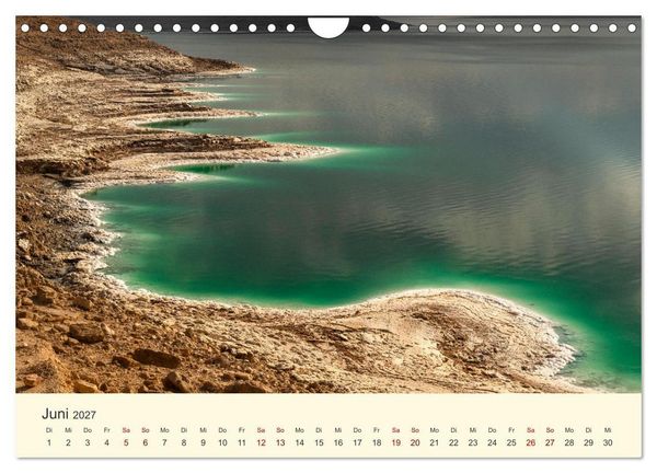 Produktbild: Jordanien Sand, Stein und Salz (Wandkalender 2027 DIN A4 quer), CALVENDO Monatskalender