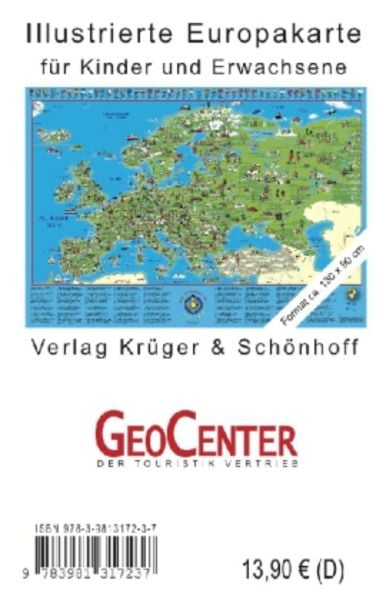 Kinder Europakarte, CD von Doris Schönhoff,Dirk Krüger, Krüger und Schönhoff Verlag, 978-3-9813172-3-7