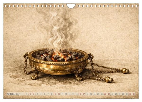 Produktbild: Die Ger&auml;te in der Stiftsh&uuml;tte - Bilder und hebr&auml;ische Begriffe (Wandkalender 2027 DIN A4 quer), CALVENDO Monatskalender