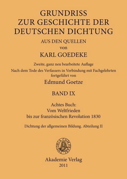 Produktbild: Achtes Buch: Vom Weltfrieden bis zur franz&ouml;sischen Revolution 1830