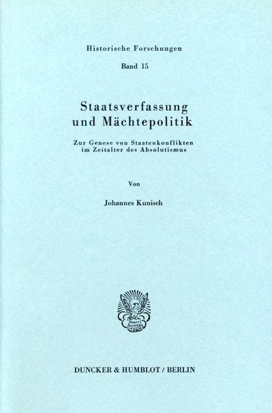 Produktbild: Staatsverfassung und M&auml;chtepolitik.