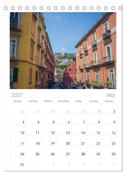Produktbild: Tischplaner 2027 - Wundersch&ouml;nes Neapel - Bella Napoli (A5 Tischkalender zum Aufstellen) CALVENDO