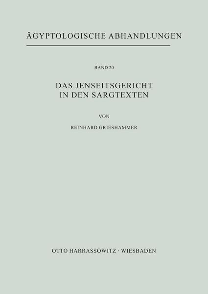 Produktbild: Das Jenseitsgericht in den Sargtexten