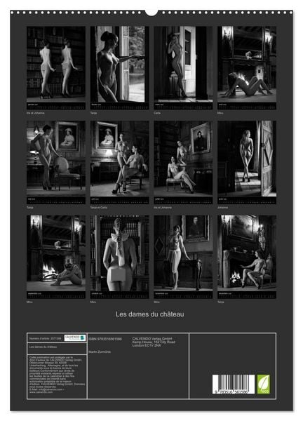Produktbild: Les dames du ch&acirc;teau (Calendrier mural 2026 DIN A2 horizontal) calendrier de bureau