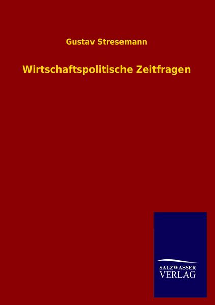 Produktbild: Wirtschaftspolitische Zeitfragen