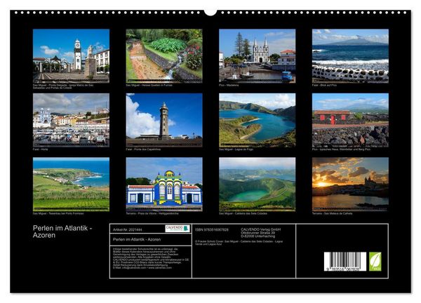 Produktbild: Perlen im Atlantik - Azoren (hochwertiger Premium Wandkalender 2026 DIN A2 quer), Kunstdruck in Hochglanz