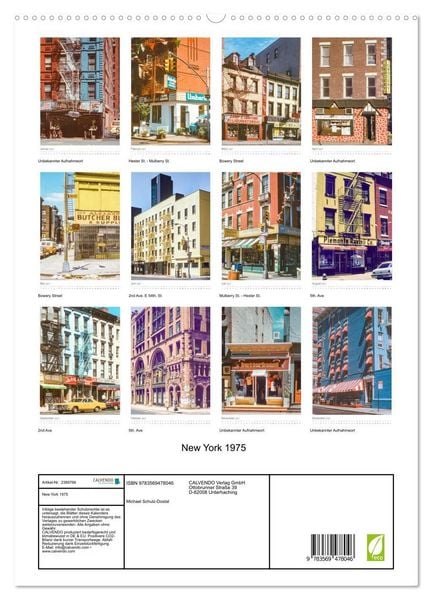 Produktbild: New York 1975 (Wandkalender 2027 DIN A2 hoch), CALVENDO Monatskalender