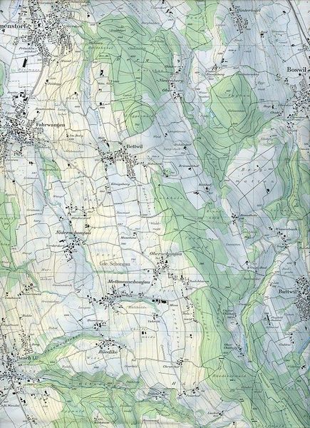 Produktbild: Swisstopo 1 : 25 000 Hitzkirch