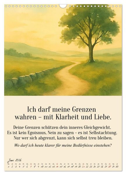 Produktbild: 12 Schl&uuml;ssel zur inneren Freiheit - Ein Jahr f&uuml;r dein inneres Zuhause &ndash; liebevoll, mutig, echt. (Wandkalender 2026 DIN A3 hoch), CALVENDO Monatskalender