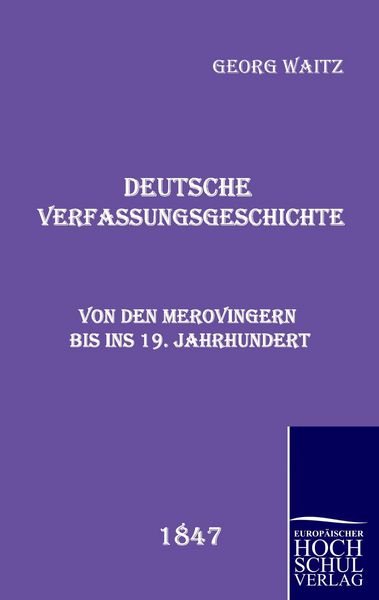 Produktbild: Deutsche Verfassungsgeschichte