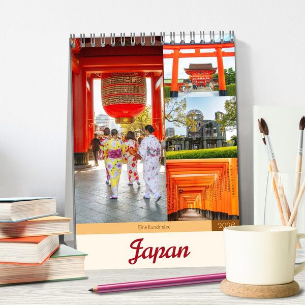 Produktbild: Eine Rundreise - Japan (Tischkalender 2026 DIN A5 hoch), CALVENDO Monatskalender