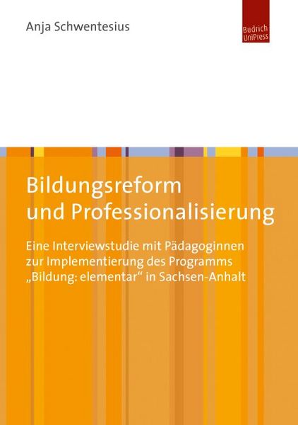 Produktbild: Bildungsreform und Professionalisierung