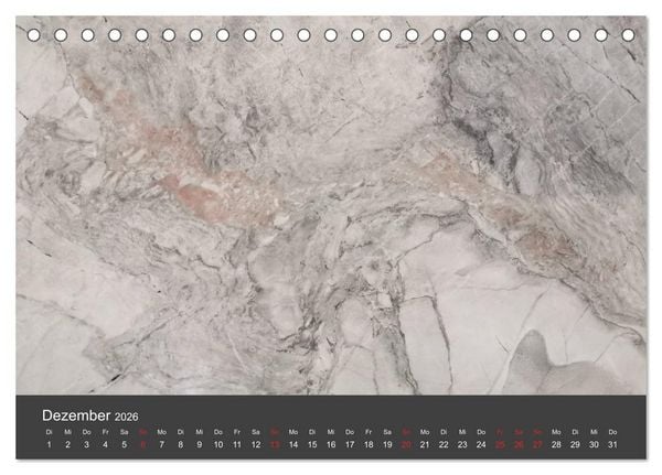 Produktbild: Stein, Kunst der Natur (Tischkalender 2026 DIN A5 quer), CALVENDO Monatskalender