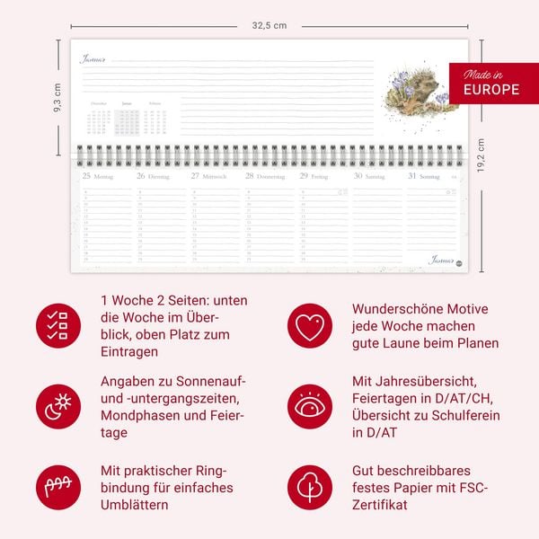 Produktbild: Hannah Dale : Wochenquerplaner 2027