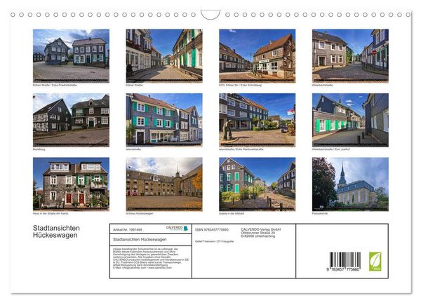 Produktbild: Stadtansichten H&uuml;ckeswagen (Wandkalender 2026 DIN A3 quer), CALVENDO Monatskalender