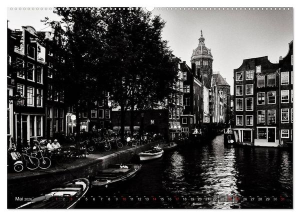 Produktbild: Ein Blick auf Amsterdam (hochwertiger Premium Wandkalender 2026 DIN A2 quer), Kunstdruck in Hochglanz