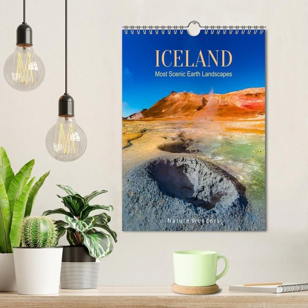 Produktbild: ICELAND, Most Scenic Earth Landscapes, Nature Wonders (Wall Calendar 2026 DIN A4 portrait), CALVENDO 12 Month Wall Calendar