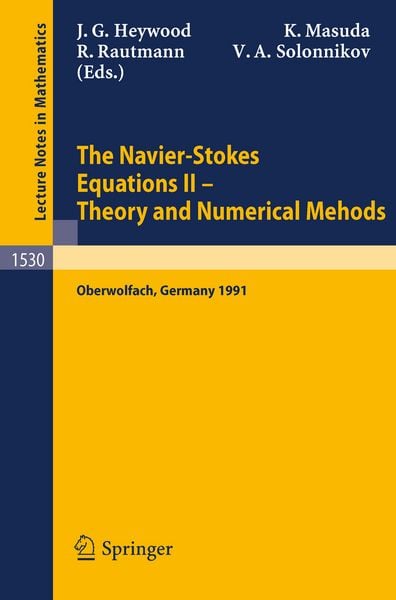 Produktbild: The Navier-Stokes Equations II - Theory and Numerical Methods