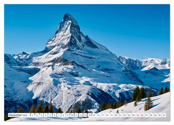 Produktbild: Typisch Schweiz (Tischkalender 2026 DIN A5 quer), CALVENDO Monatskalender