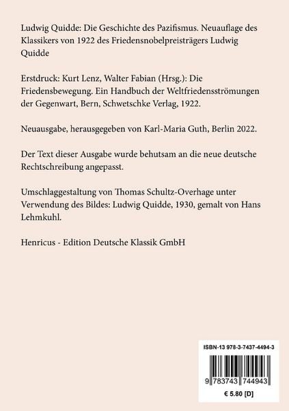 Produktbild: Die Geschichte des Pazifismus