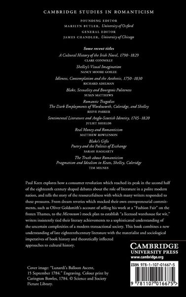 Produktbild: Literature, Commerce, and the Spectacle of Modernity, 1750-1800