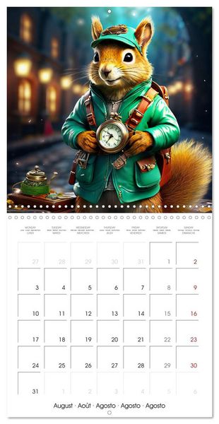 Produktbild: Squirrels Monthly Calendar (Wall Calendar 2026 12 &times; 12 Inch) CALVENDO 12 Month Wall Calendar