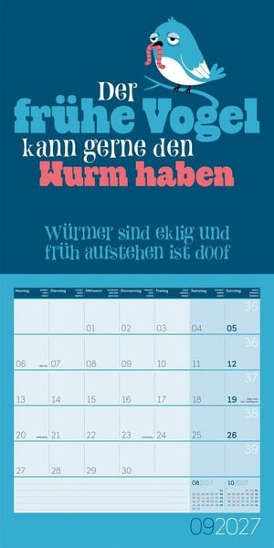 Produktbild: Einspruch Kalender 2027 - 30x30 - Art12