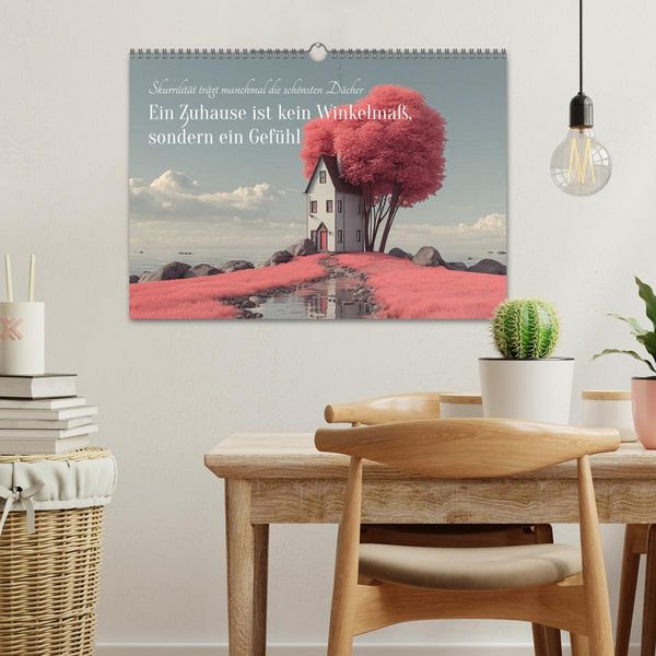 Produktbild: Ein Zuhause ist kein Winkelma&szlig;, sondern ein Gef&uuml;hl (Wandkalender 2026 DIN A3 quer), CALVENDO Monatskalender