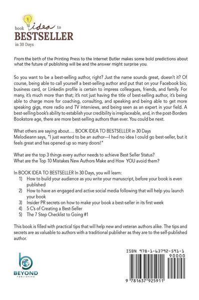 Produktbild: Book Idea To Bestseller in 30 Days