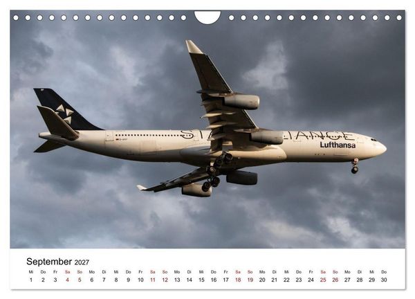 Produktbild: Airbus A340 Der fliegende Bleistift (Wandkalender 2027 DIN A4 quer), CALVENDO Monatskalender