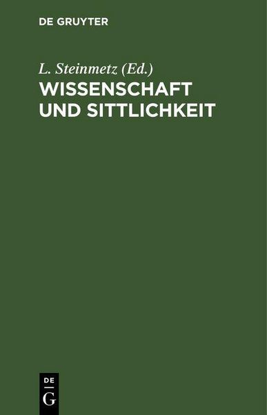 Produktbild: Wissenschaft und Sittlichkeit