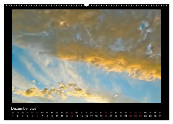 Produktbild: Wolkenbilder (hochwertiger Premium Wandkalender 2026 DIN A2 quer), Kunstdruck in Hochglanz